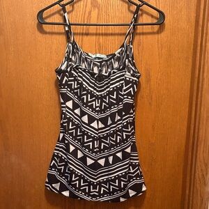 Maurices Black and White Patterned Camisole